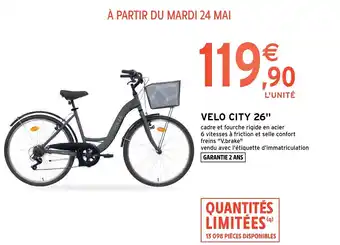 Intermarché Hyper Velo city 26" offre