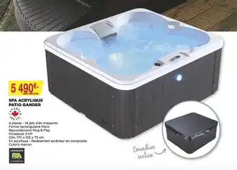 Bricomarché Spa Acrylique Patio Gander offre