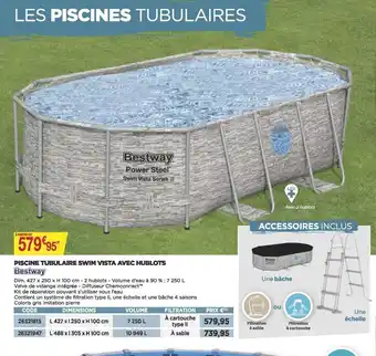 Bricomarché Bestway Piscine Tubulaire Vista Avec Hublots offre