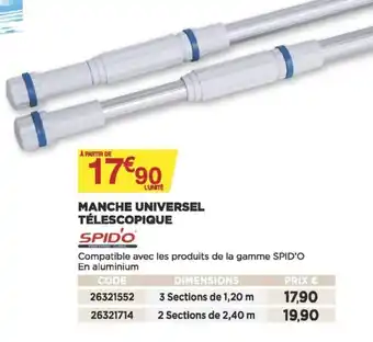 Bricomarché Manche Universel Télescopique offre