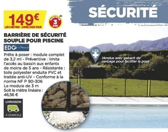 Bricomarché Barrière de Sécurité Souple Pour Piscine offre
