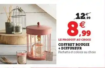 Super U Coffret Bougie +Diffuseur offre