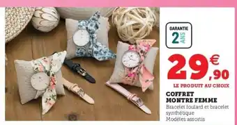 Super U Coffret Montre Femme offre