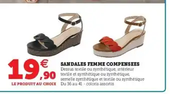 Sandales Femme Compenses