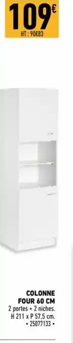 Brico Cash Colonne Four 60cm offre
