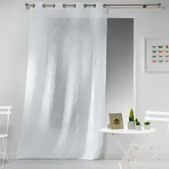 Décor Discount Rideau voile uni blanc offre