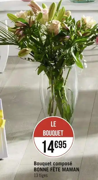 Bouquet composé bonne fête maman