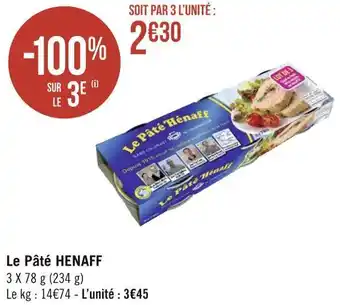 Géant Casino Henaff le pâté offre