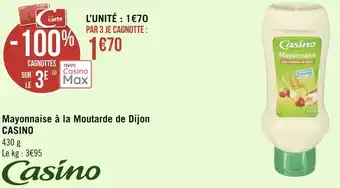 Géant Casino Casino mayonnaise à la moutarde de dijon offre