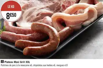 Plateau maxi grill xxl