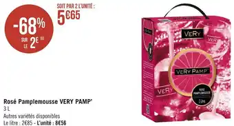 Géant Casino Very pamp’ rosé pamplemousse offre