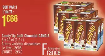 Géant Casino Candia candy’up goût chocolat offre