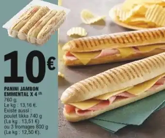 Panini jambon emmental X4