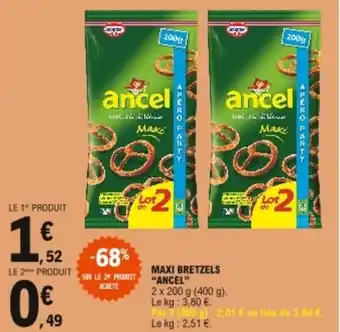 E.Leclerc Maxi bretzels "ancel" offre