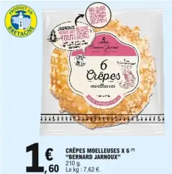 E.Leclerc Crêpes moelleuses X6 "bernard jarnoux" offre