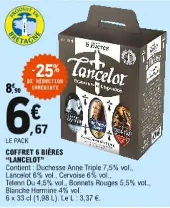 E.Leclerc Coffret 6 bières "lancelot" offre
