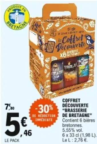 E.Leclerc Coffret découverte "brasserie de bretagne" offre