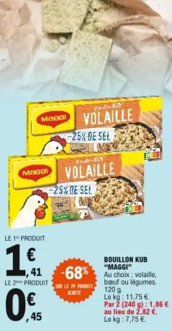 Bouillon kub "maggi"