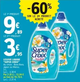 E.Leclerc Lessive liquide "super croix" offre