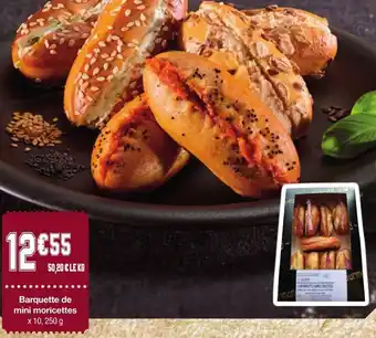 Barquette de mini moricettes