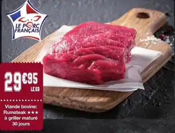 Migros Viande bovine : rumsteak à griller maturé 30 jours offre