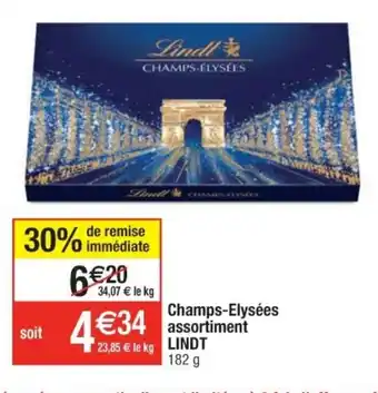 Cora x Carrefour Champs-Elysées Assortiment Lindt offre