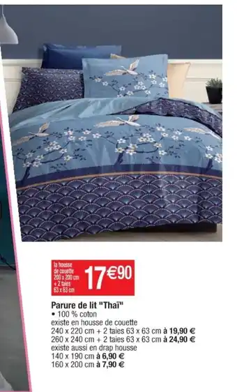 Cora x Carrefour Parure de Lit Thaï offre