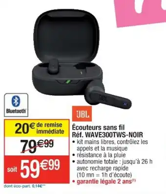 Cora x Carrefour Écouteurs Sans Fil offre
