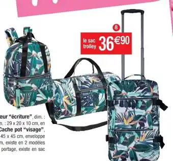 Cora Sac Trolley 55cm Tropical Forest offre