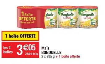 Cora x Carrefour Maïs Bonduelle offre