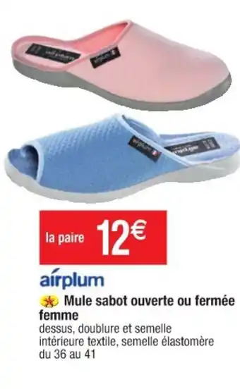 Cora x Carrefour Mule sabot ouverte ou fermée femme offre
