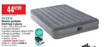 Cora x Carrefour Matelas gonflable électrique 2 places offre