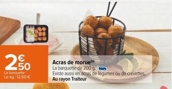 Carrefour Acras de morue offre
