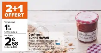 Carrefour Bonne maman confiture offre
