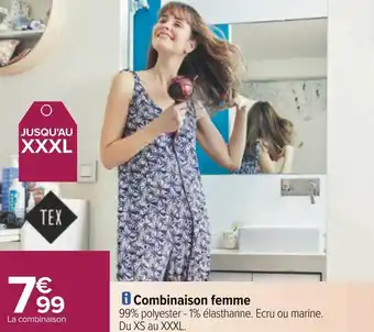 Carrefour Combinaison femme offre