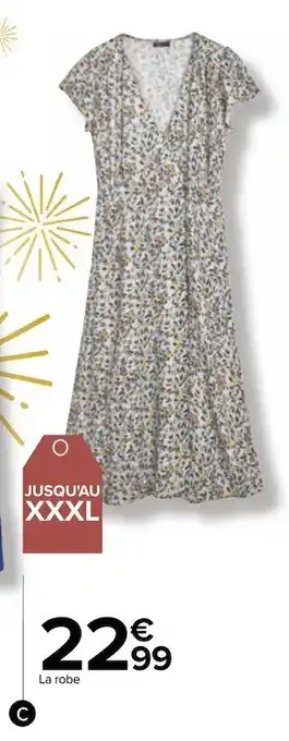 Carrefour Robe longue femme offre