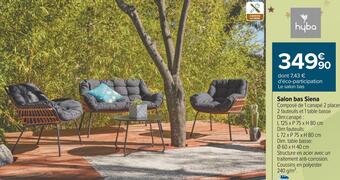 Carrefour Salon bas siena offre