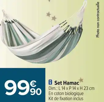 Carrefour Set hamac offre