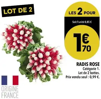 Supeco Radis rose offre