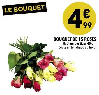 Bouquet de 15 roses