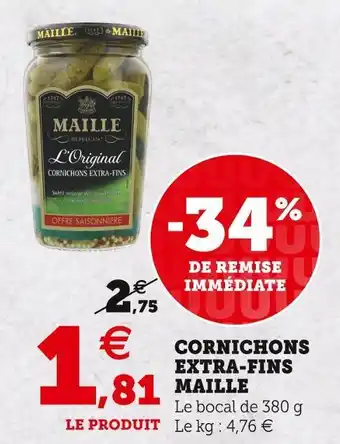 U Express Maille cornichons extra-fins offre