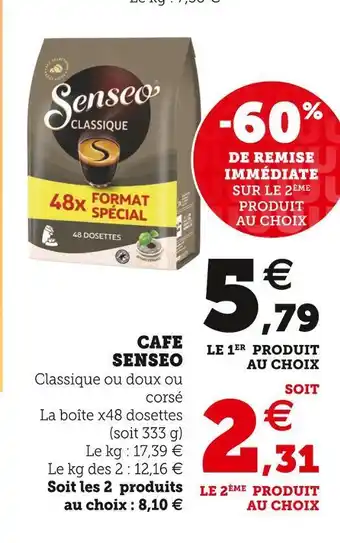 U Express Senseo cafe offre