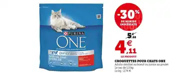 Super U Purina croquettes pour chats offre