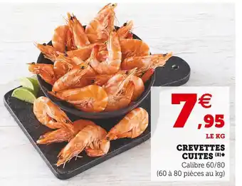 Super U Crevettes cuites offre