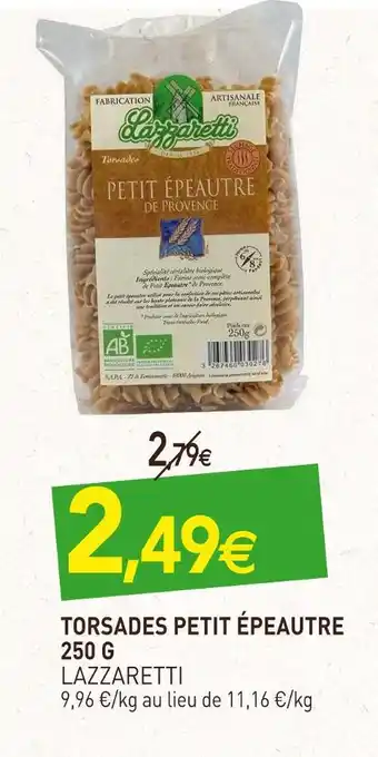 naturéO Lazzaretti torsades petit épeautre offre
