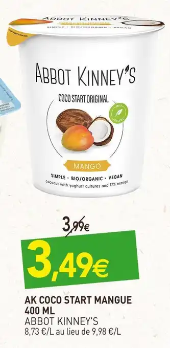naturéO Abbot kinney's ak coco start mangue offre