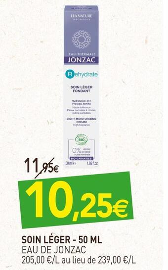 naturéO Eau de jonzac soin léger offre