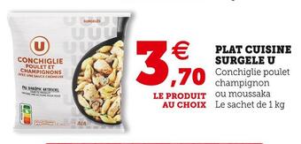 Super U U plat cuisine surgele offre