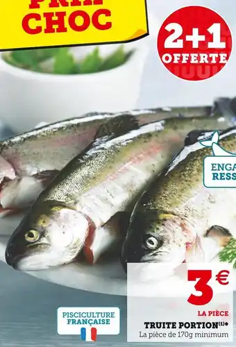 Super U Truite portion offre