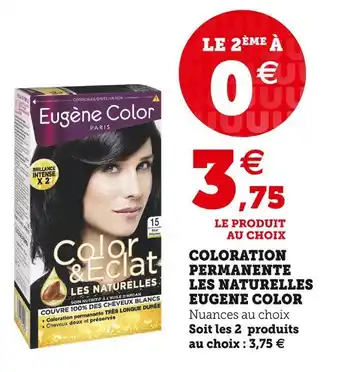 Super U Eugene color coloration permanente les naturelles offre